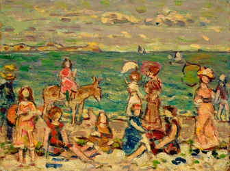 Strandscène, ca. 1912-13